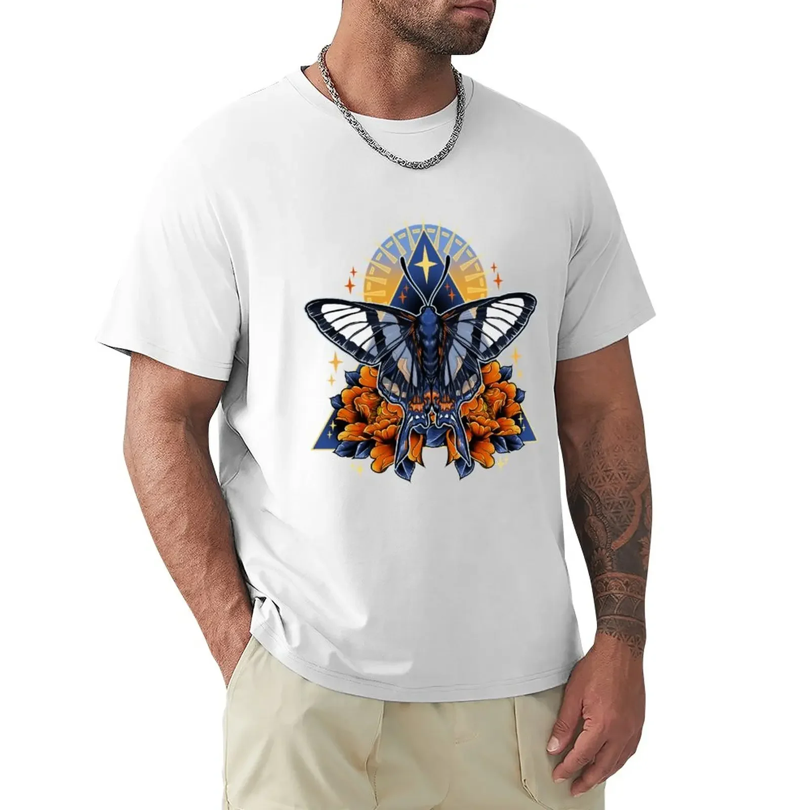 

Angel Butterfly T-Shirt animal prinfor boys Short sleeve tee aesthetic clothes black t shirts for men