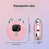 Rechargeable facial massager, 3 thermal vibration modes, women's portable skincare device, deep hot compress compression for mus 6