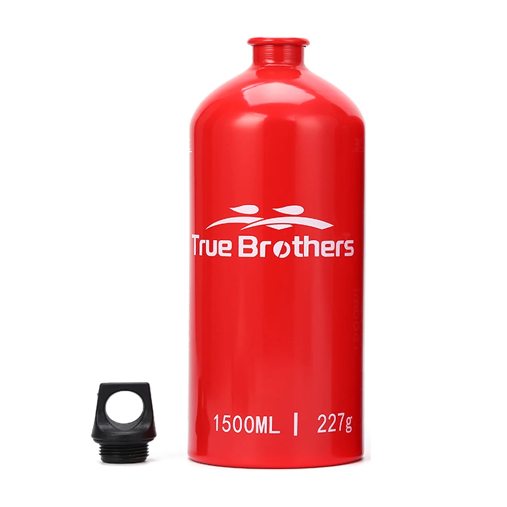 1.5L Aluminum Oil Fuel Bottle Alcohol Liquid Gas Oil Container For Camping Hiking Backpacking