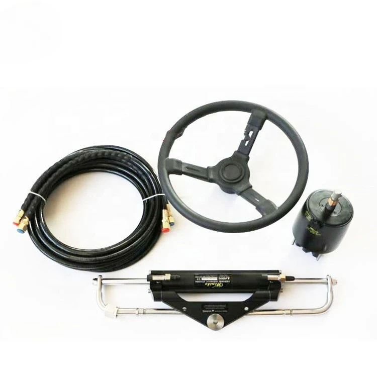 

Boat Hydraulic Steering System Kit Marine Outboard Steering Cylinder Helm 150HP/90HP/300HP