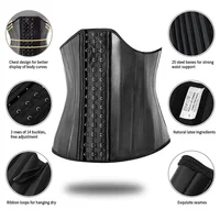 25 os en acier Latex caoutchouc taille formateur Cincher Corset Shapewear minceur ventre corps Shaper modélisation sangle ceinture réductrice 5