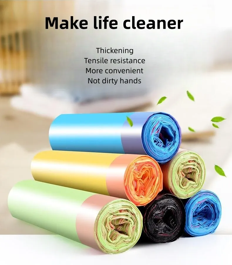 5Roll/set Mini Garbage Bag Household Thickened Small Desktop Garbage Can  Bags Disposable Trash Bags Kitchen