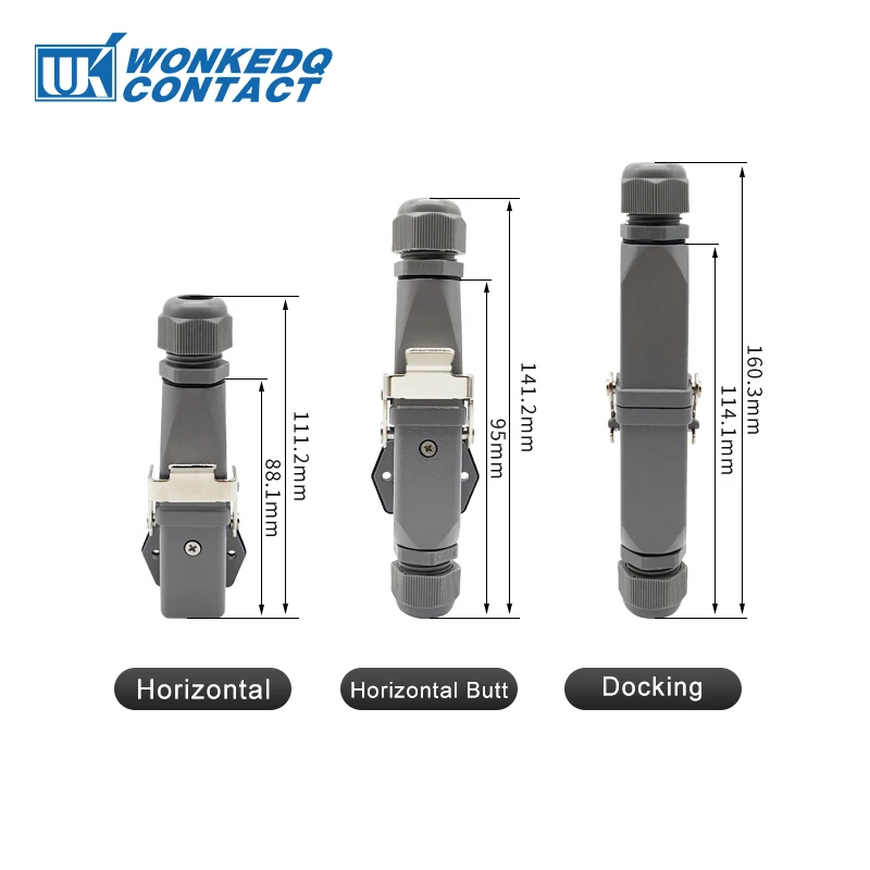 HA Heavy Duty Connector Kit 4/5/6/8 Core Pins Male&Female Insert Plug HDC-HA Rectangular Waterproof Industrial Aviation Socket 4