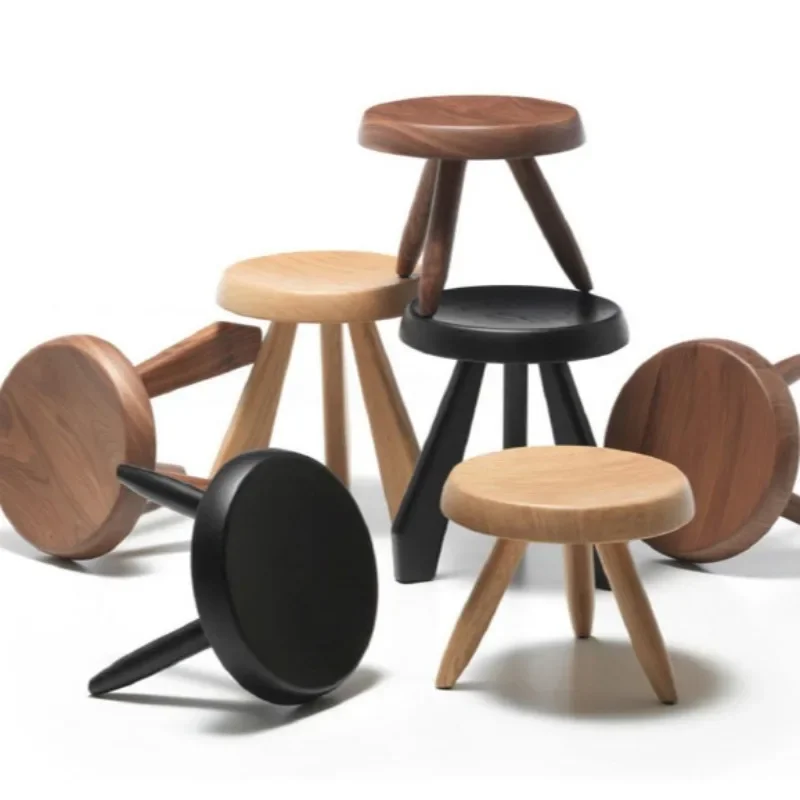 

stool chair modern round ottoman stool charlotte perriand tabouret meribel stool
