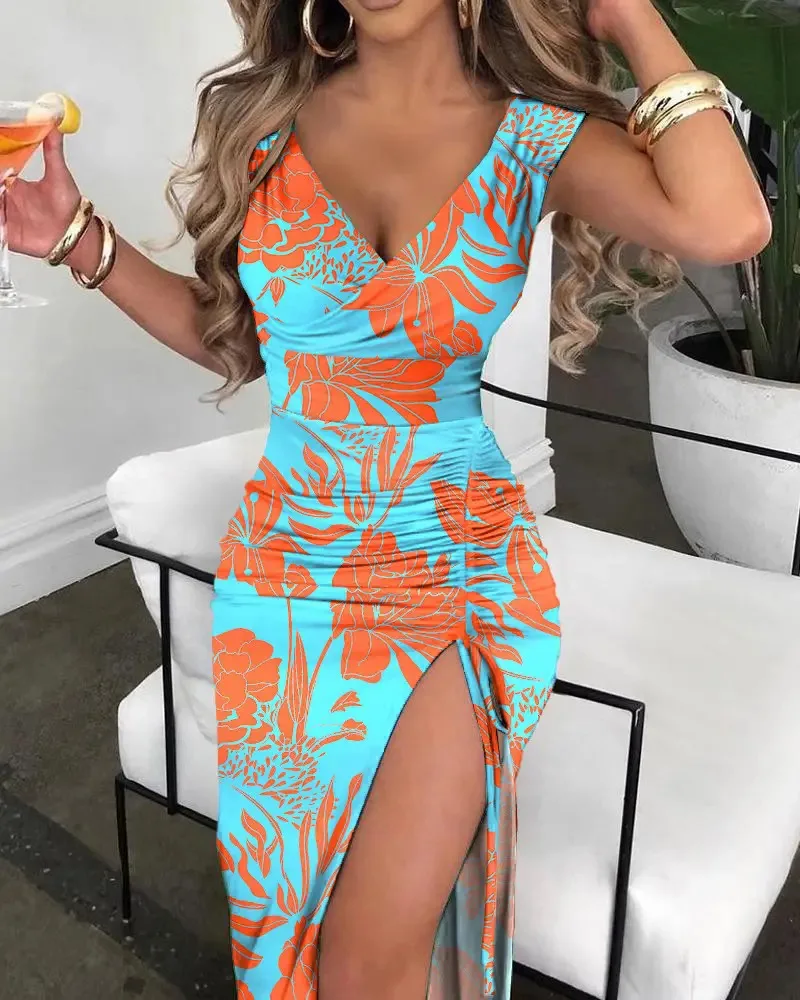 Vestido Camisero Elegante De Verano Para Mujer, Sin Mangas, Con