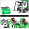 1/32 Garbage Collection Truck Car Model City Garbage Sorting Sanitation Clearing Vehicle Car Model Sound and Light Kids Toy Gift 2