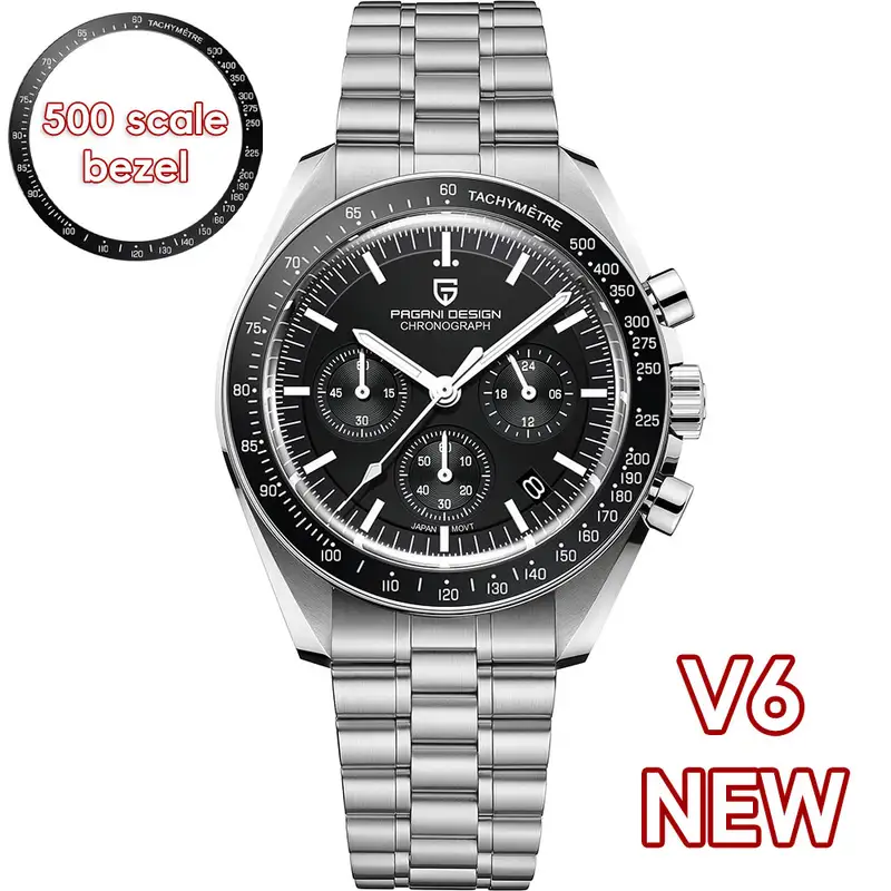 PAGANI DESIGN 2026 New Men's Watches Top Luxury Quartz Watch For Men Auto Date Speed Chronograph AR Sapphire Mirror Wrist watch - Image 19