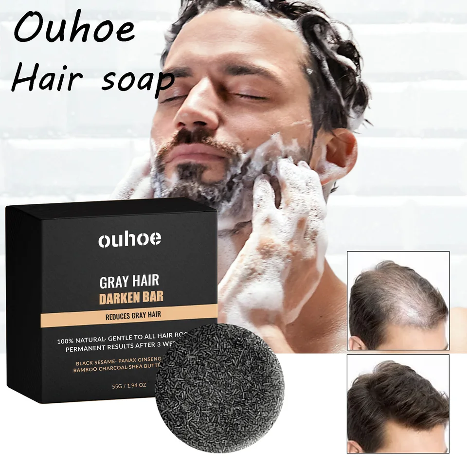 Premium Darkening Hair Soap for Nourishing Shine