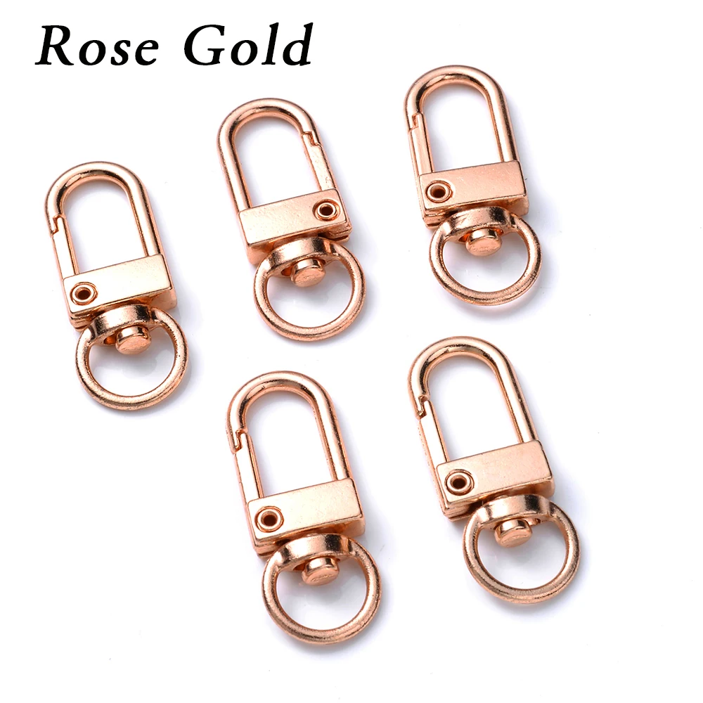 Set of 10 Elegant Gold and Silver Plated Lobster Clasp Hooks for Jewelry Making and Crafting