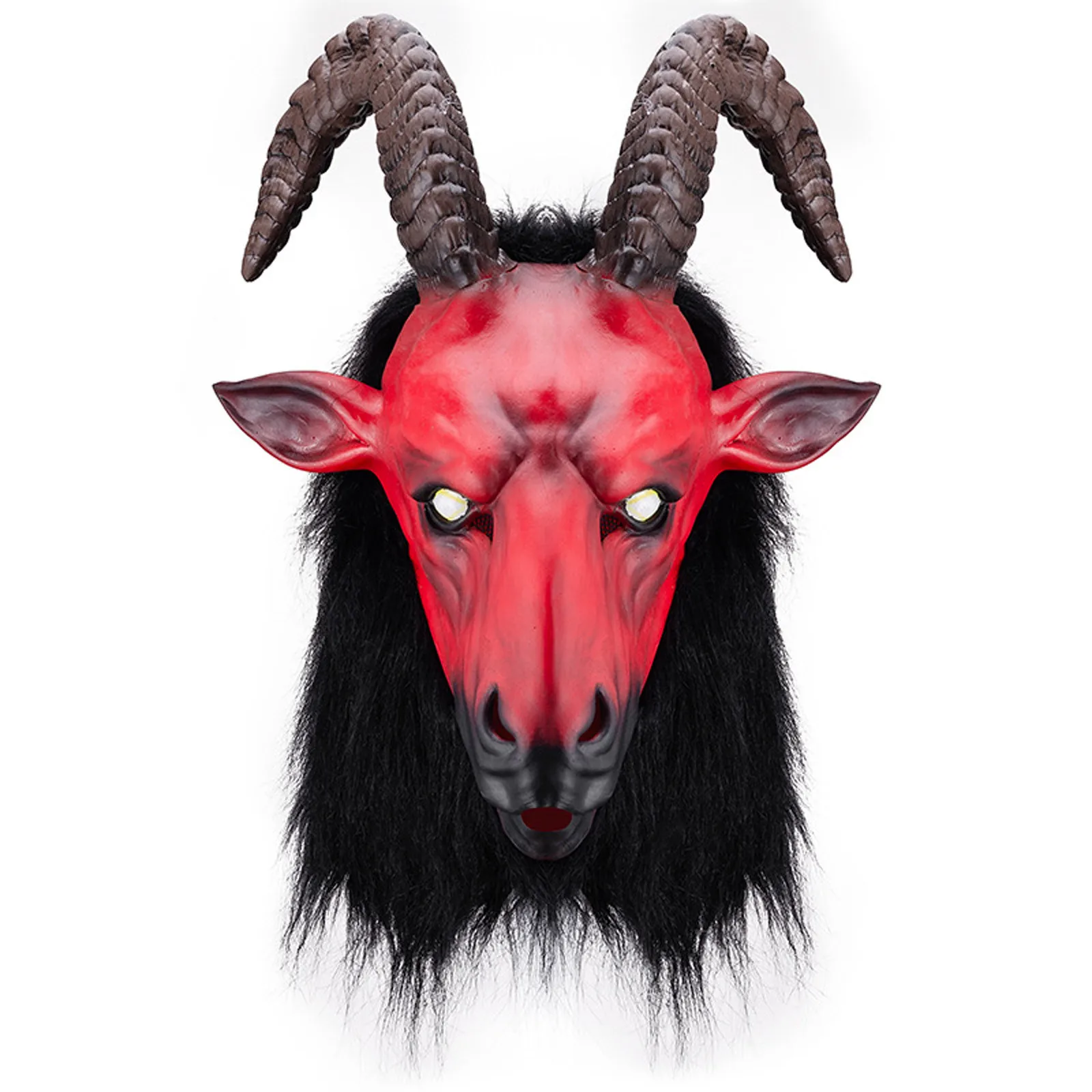 

Halloween Horror Goat Antelope Latex Animal Full Head Mask Farmyard Sheep Masks Adults Carnival Masquerade Party Costume Props