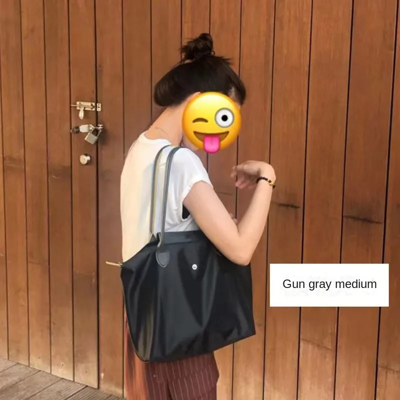 Fashion Versatile Longbao Women's Bag Dumpling Bags Classic Brand Women New Foldable Waterproof Nylon Tote Bags Ladies Handbags