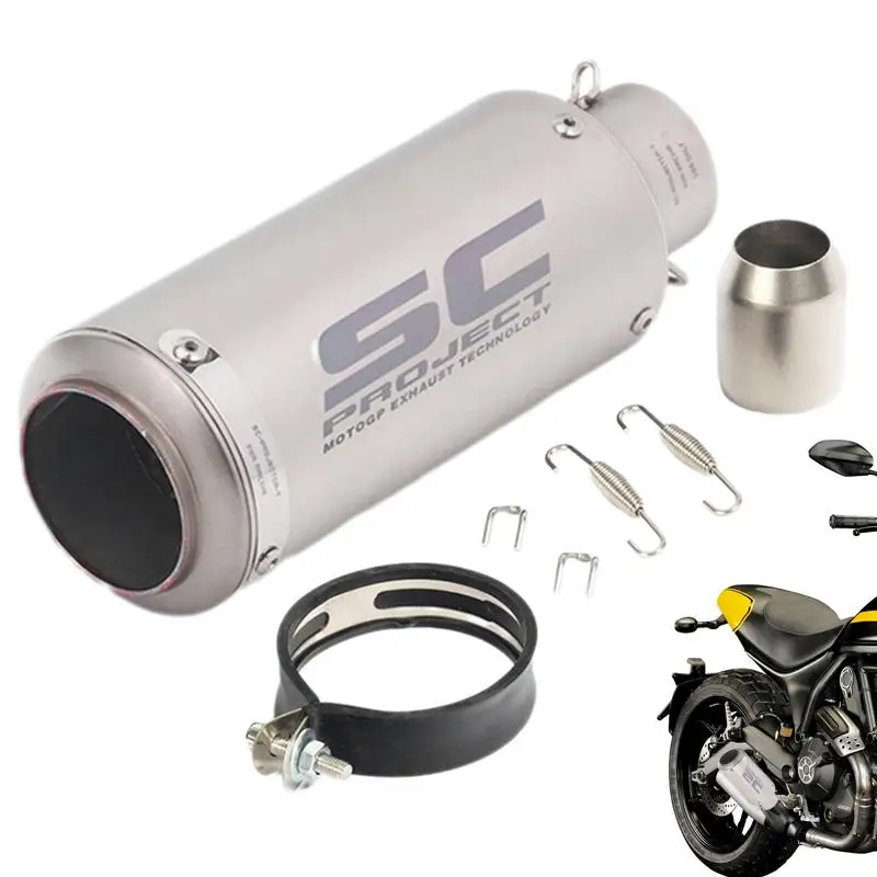 

Exhaust Motorcycle Exhaust Pipes 51mm/60mm Dirt Bike Exhaust SC Exhaust Pipe Replacement For Dirt Bike Street Bike Scooter ATV