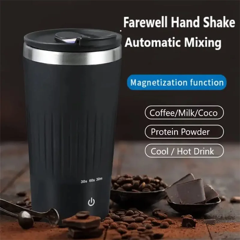  Electric High Speed Mixing Cup, Automatic Electric Mixing Mug,  Self Stirring Travel Coffee Cup, Self Stirring Mug for Coffee, Hot  Chocolate, Protein Powder (Clear) : Home & Kitchen