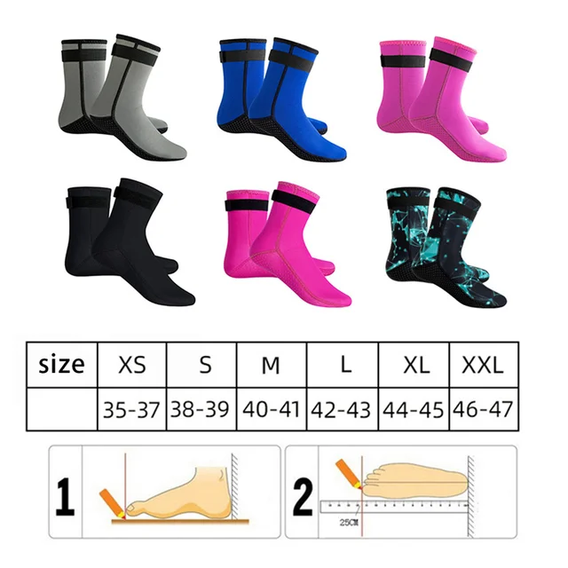 High Cut Neoprene Socks Beach Volleyball Socks for Diving Swimming Socks Surfing Snorkeling Fishing Water Booties Sock 6