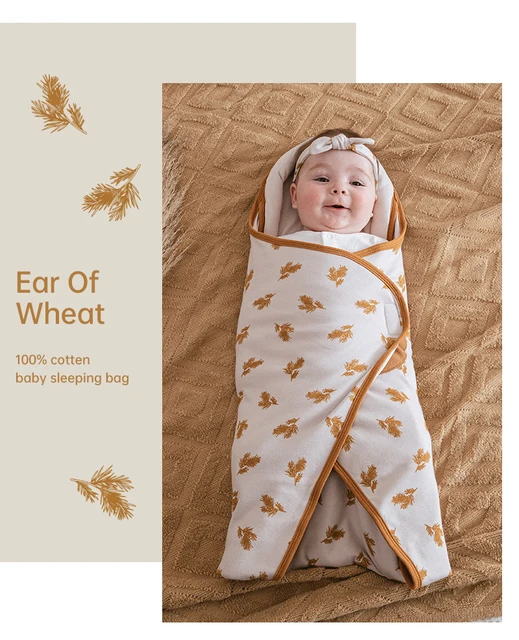 0-3 Months Newborn Baby Swaddle Wrap Baby Cocoon Head Protective 100%  Cotton Sweating Breathable Newborn Receiving Blankets - AliExpress