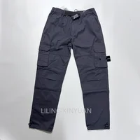 Pantalon cargo pour homme avec 26 poches, style marque de luxe italienne, 3 étiquettes, pantalon de travail multi-poches, taille élastique 2