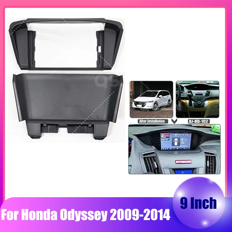 Fascia Autoradio Per Honda Odyssey Ac Dash Kit 2009-2014 Installazione Telaio Refitting Mount Facia Plate Bezel Dvd Stereo Panel