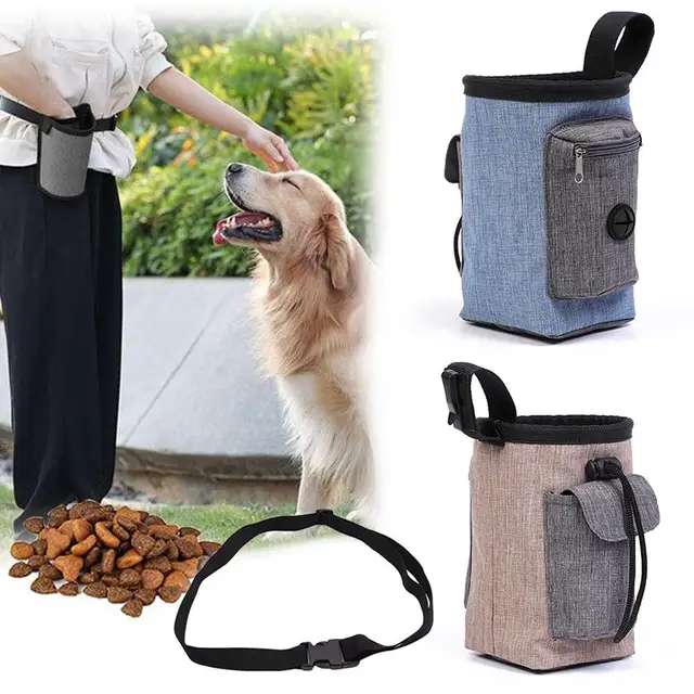 Dog Treat Pouch Puppy Feed Pocket Pet Training Waist Bag Dog Supplies Walking Snack Pouch Poop Bag Outdoor Food Toys Dispenser 4