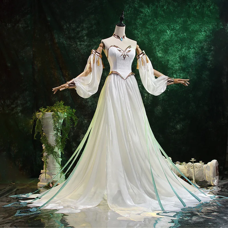 

Game Genshin Impact The Greater Lord Rukkhadevata Cosplay Costume Sweet Elegant Dress Activity Party Role Play Clothing