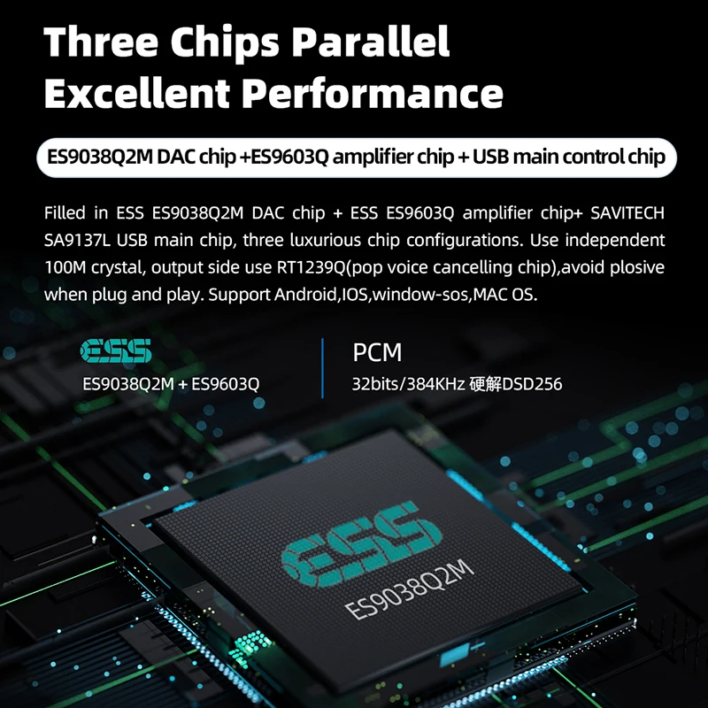   ̽ ̾ , PCM 32 Ʈ, 384kHz, ES9038Q2M, ES9603Q,  ȣ  , USB DAC, JCALLY DSD256