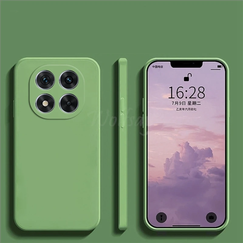 ل Xiaomi POCO X7 حافظة السائل سيليكون عادي المطاط...