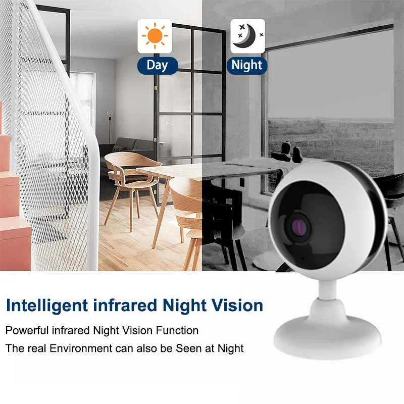 

3MP High-Definition Wireless Wifi Camera Home Security Monitoring Camera Spherical Network Intelligent Intercom Camera