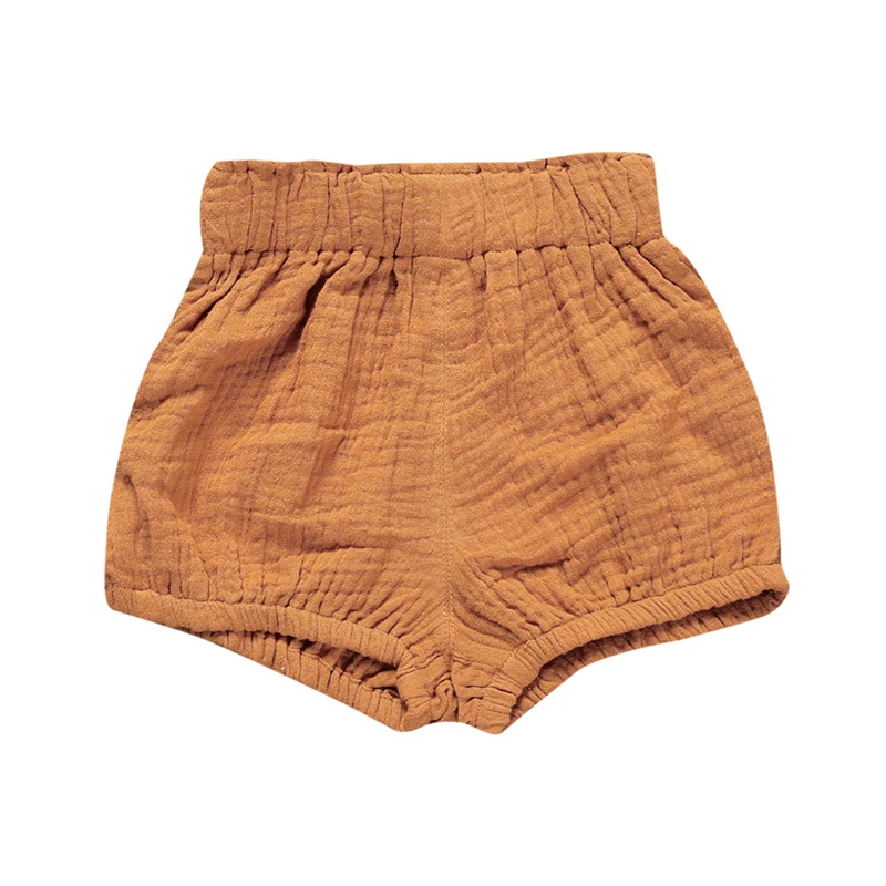 3PCS Summer Baby Girls Shorts Kids Clothing Pants For Boys Clothes Comfortable Cotton Linen Fashion Children's Shorts 3M-6T