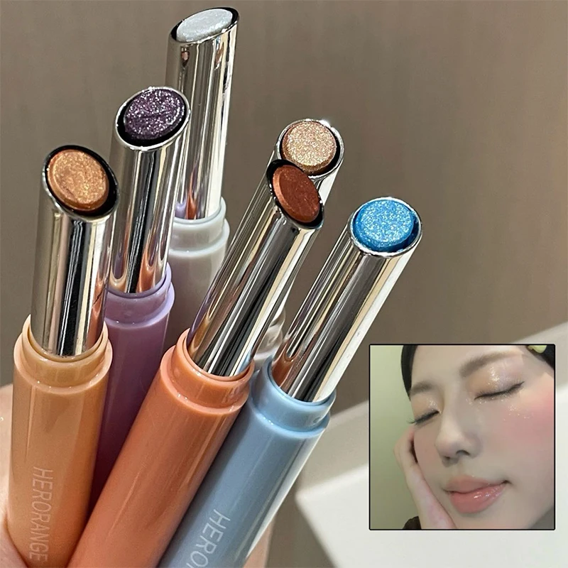 Pearlescent Eyeshadow Stick Brightening Pearl Lying Silkworm Highlighter Pen Waterproof Long Lasting High Gloss Eyeshadow Makeup_voghion.com