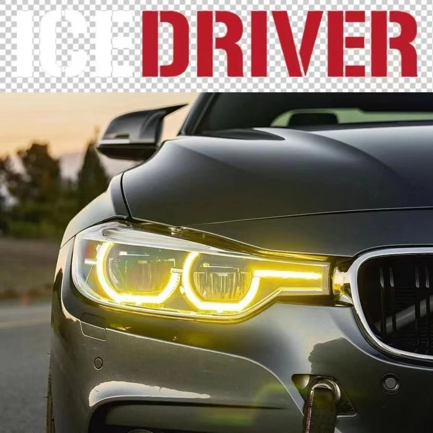 Icedriver-bmw 3シリーズ用マルチカラーLEDライト,エンジェルアイf30