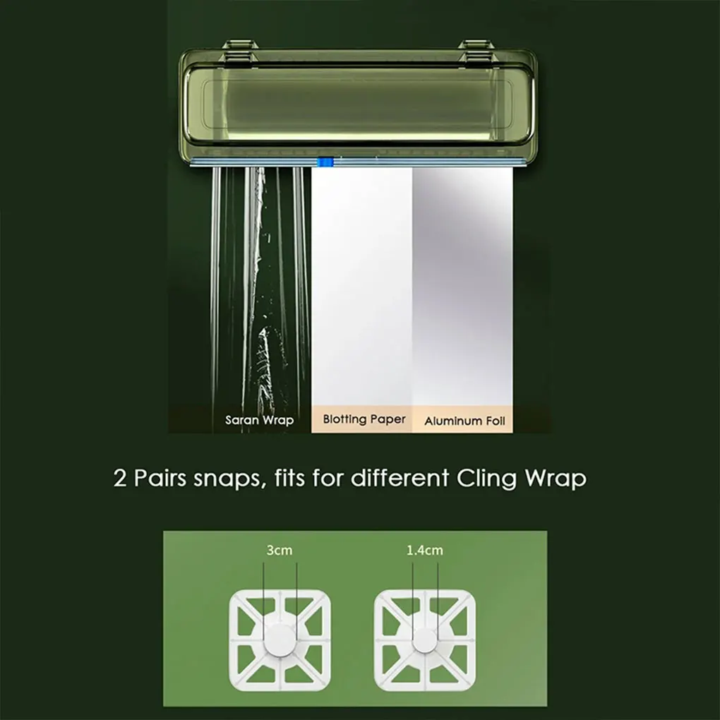 Cling Wrap Dispenser, Food Film Dispenser, Plastic Wrap Cutter, Cling Film Cutter, Kitchen Wrap Dispenser, Plastic Wrap Dispenser
