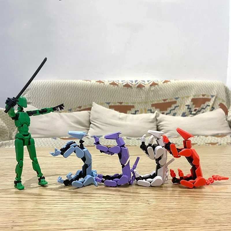 Multi-Jointed Movable Shapeshift Robot 3D Printed Mannequin Character and Dog Figures Toys Parent-children Game For Kids Gifts - Image 4