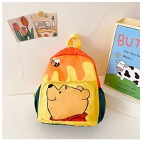 2023 New Children's Bag Disney Winnie Pooh Kindergarten Schoolbag Fashion Cartoon Backpack Baby Travel Leisure Backpack 2