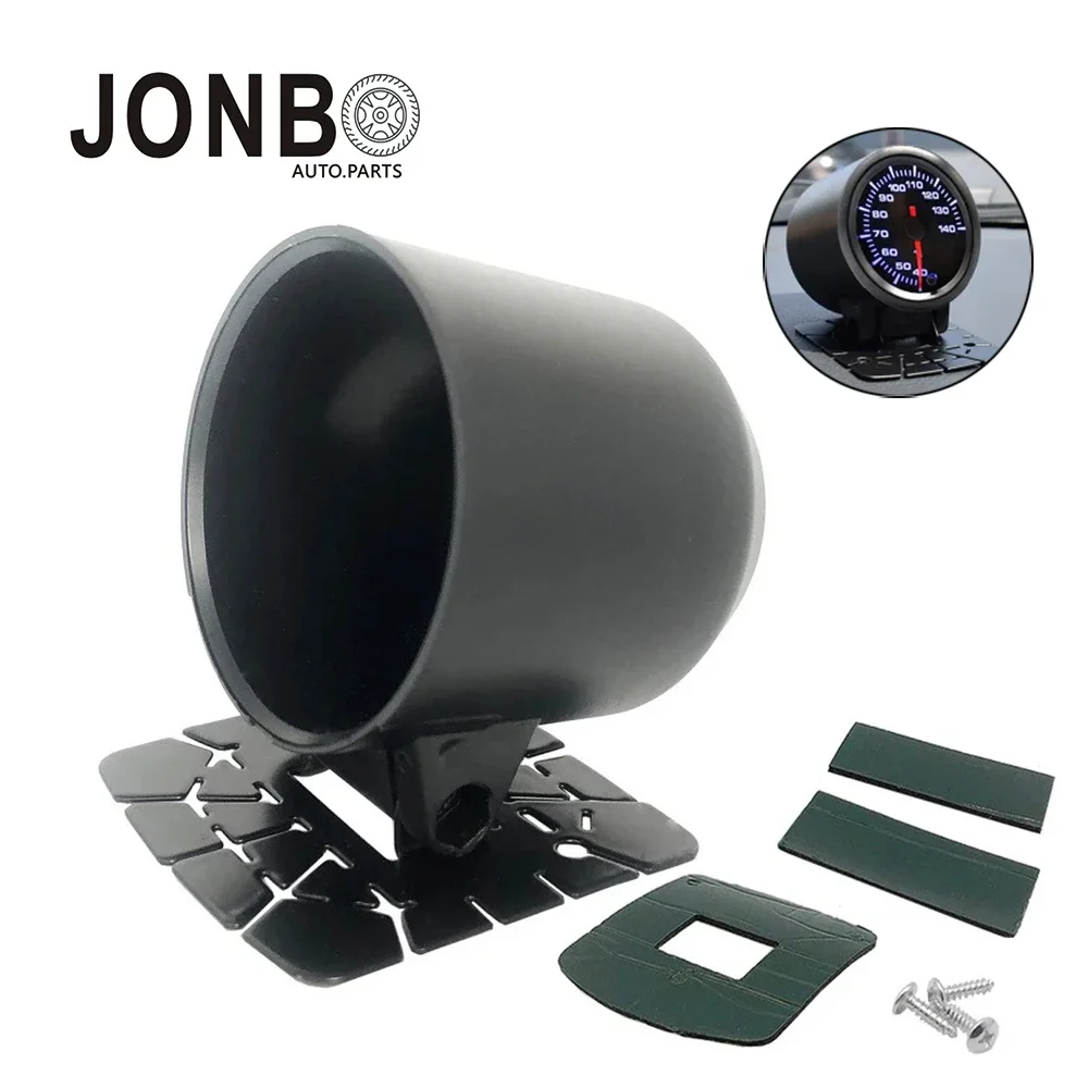 JONBO 범용 단일 게이지 포드 게이지 기둥 대시 포드 마운트 거치대 컵, 수온 오일 온도 오일 압력 게이지, 52mm 2 인치