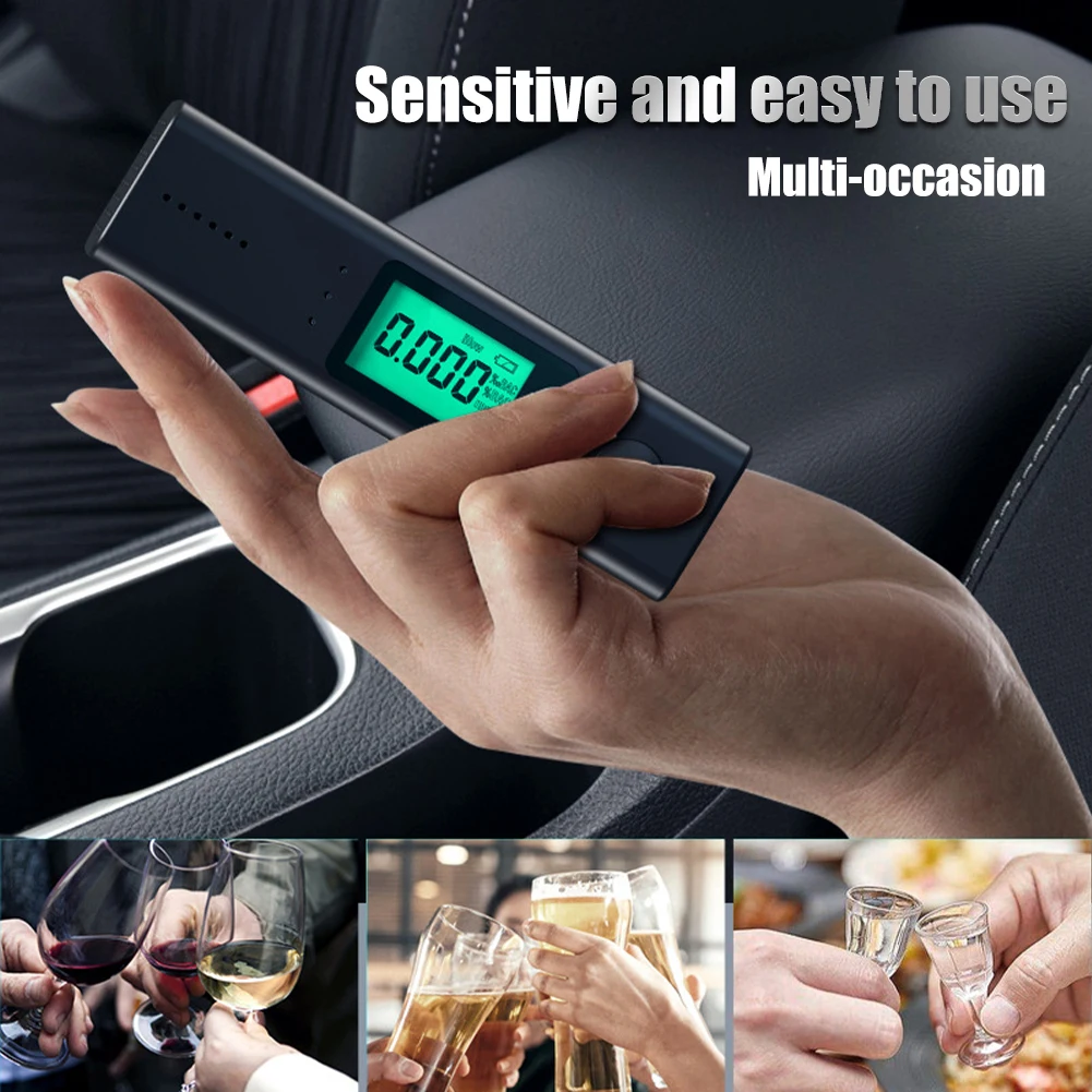 A New Generation Of Portable Drink Driving Alcohol Tester Accurate Sensor  Red And Green Light Home Alcohol Tester Mouthpiece - Alcohol Tester -  AliExpress