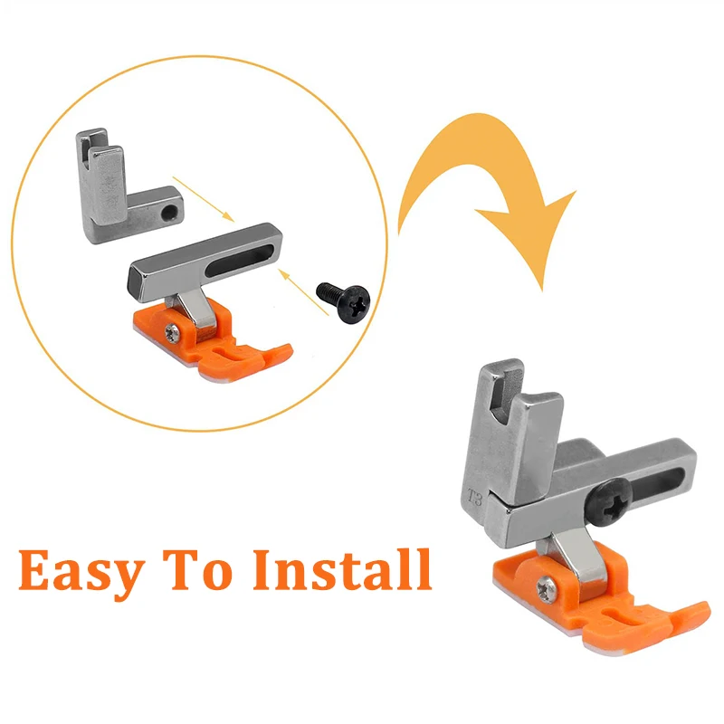 T3 Multifunctional Universal Presser Foot Left And Right Unilateral Flat Car Presser Foot 3 IN 1 Sew Presser Foot