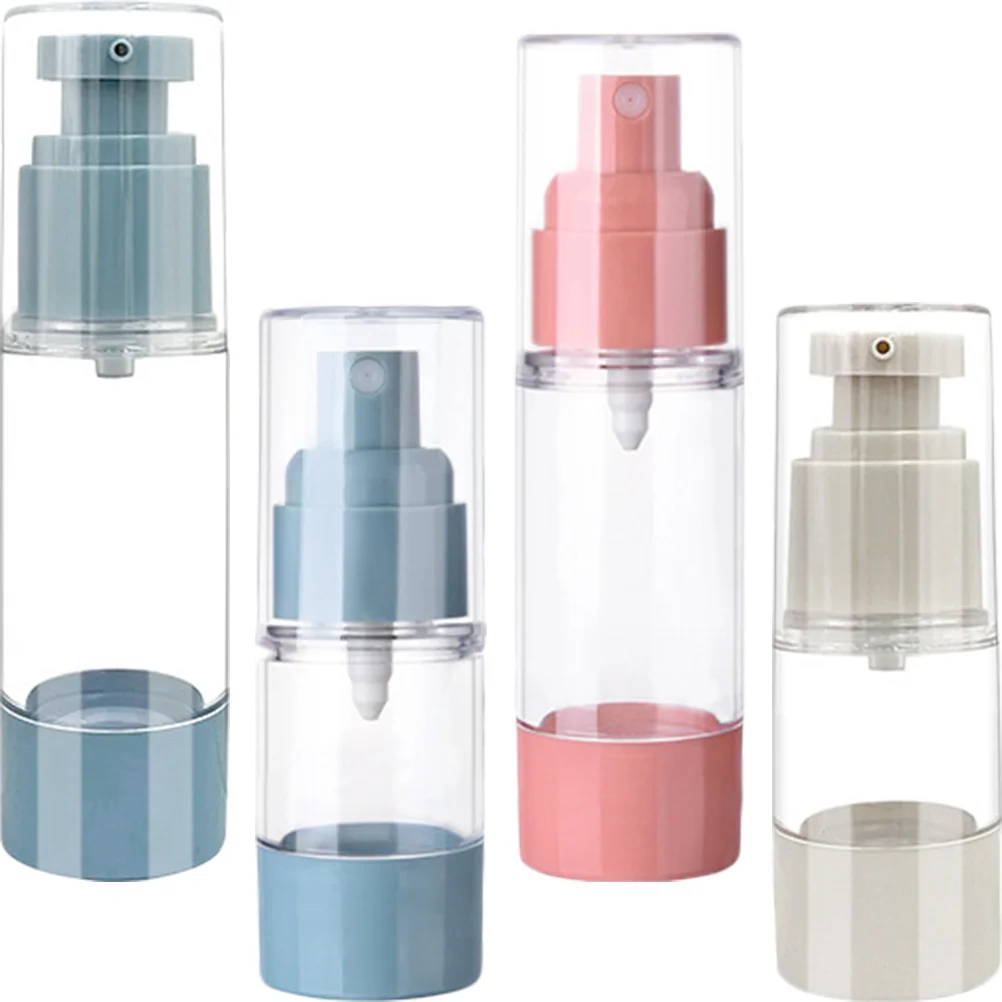 

4 Pcs Travel Bottles for Shampoo Airless Pump Container Vacuum Hair Spray