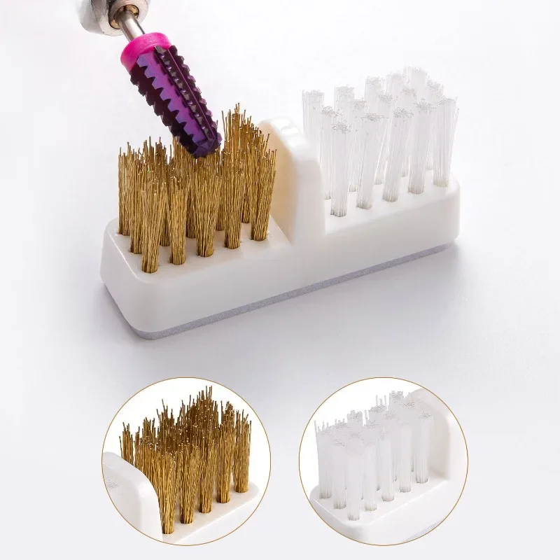 Copper Wire Cleaning Brush Grinding Head Cleaner Electric Sander Soft and Hard Hair Dust Nail Art Tool 4