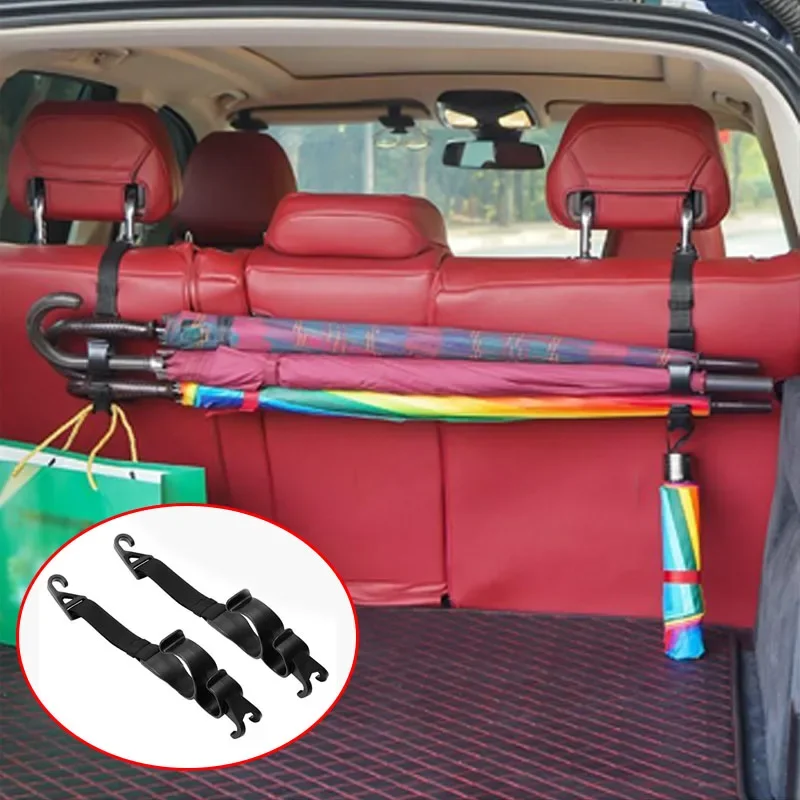 

Multi-function Car Back Seat Hook Rear Seat Headrest Hanging Hook Umbrella Holder Seat Back Storage Auto Interior Organizer
