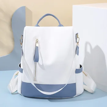 Women Backpacks Shoulder Bags Female Anti-Theft Back Zipper Backpack Girls Schoolbag HandBag Travel Single Shoulder Bag Nylon