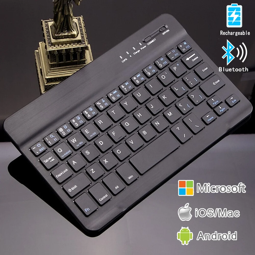 Wireless Bluetooth Keyboard for Tablet Computer Notebook Phone Mini Wireless Rechargable