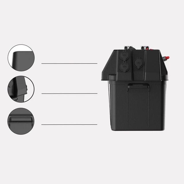 Fast Charging with Handle USB Ports Waterproof Battery Box