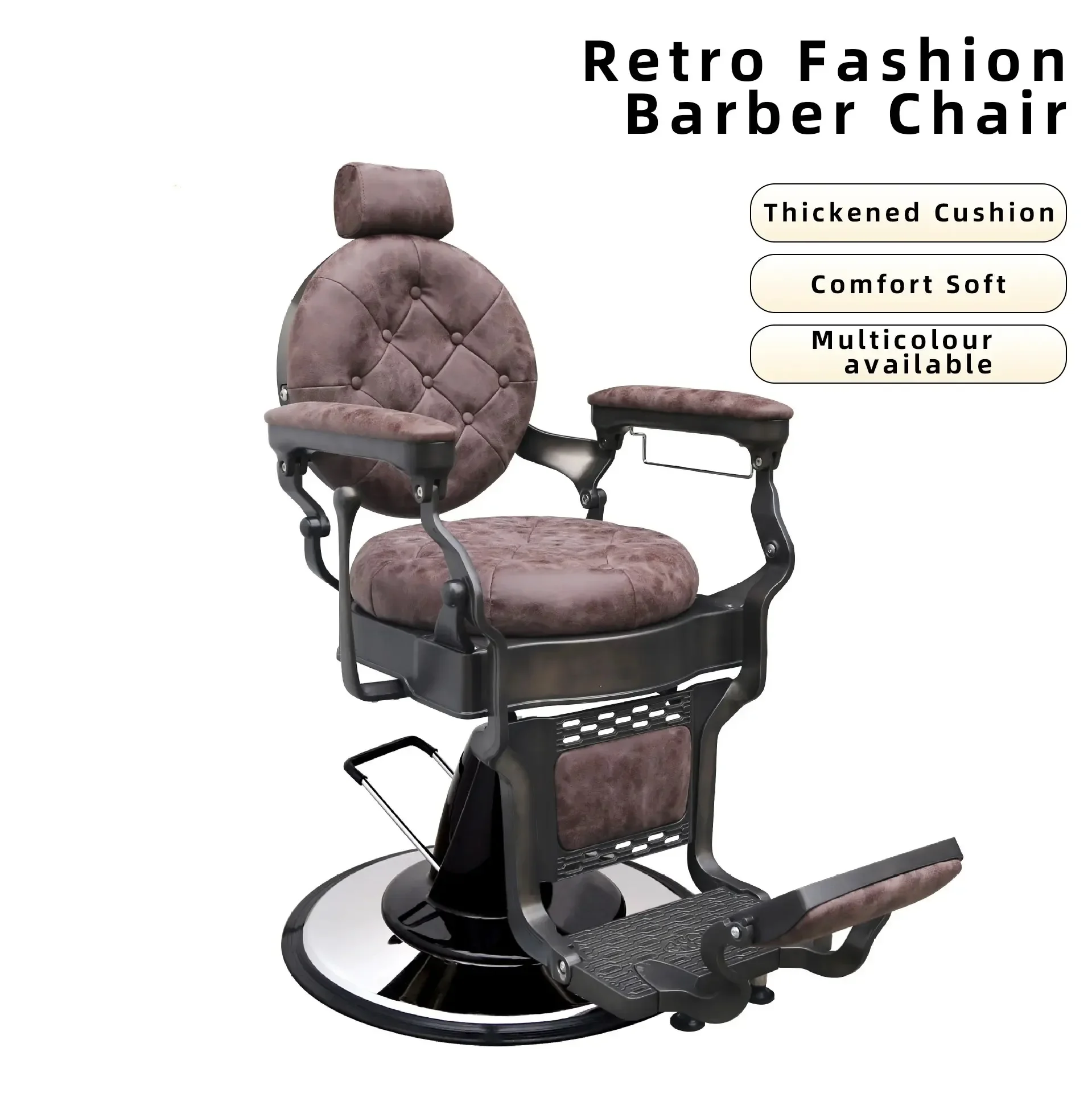 Professional vintage reclining hair cut hairdressing salon barber