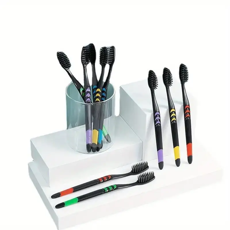 10pcs Bristle Toothbrush for Daily Use by Adults at Home