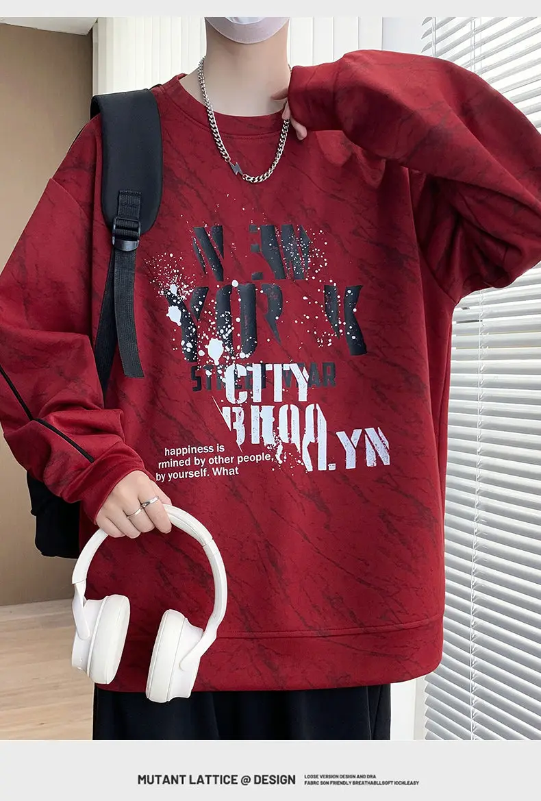 Lässige Herren-Pullover 2026 Frühling Herbst Mode Jugend Streetwear Hoodies Kleidung Outdoor Sport Locker Sitzende Sweatshirts – Detail 14