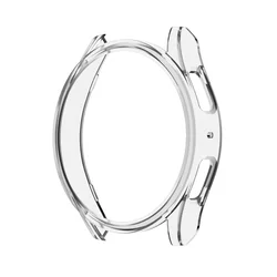 Galaxy Watch Protective Bumper Shell - Durable PC Frame Cover with Hollow Design for Watch 6 Classic 47mm (Transparent)