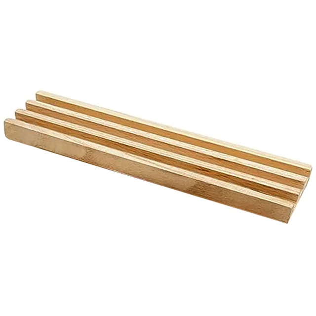 Wooden Anti-slip Base Domino Holder Stand Support Dominos Tray Accessory Tile Trays Displaying Dominoes Rack 2