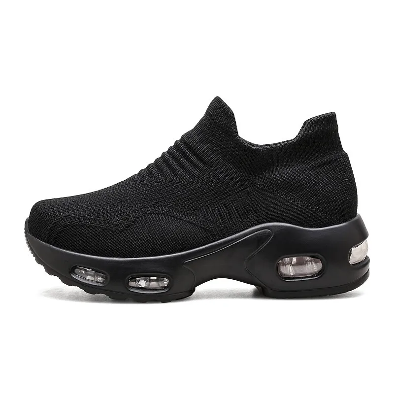 

New Women Shoes With Air Cushion Fashion Breathable Female Sneakers Slip-On Leisure Size 35-43