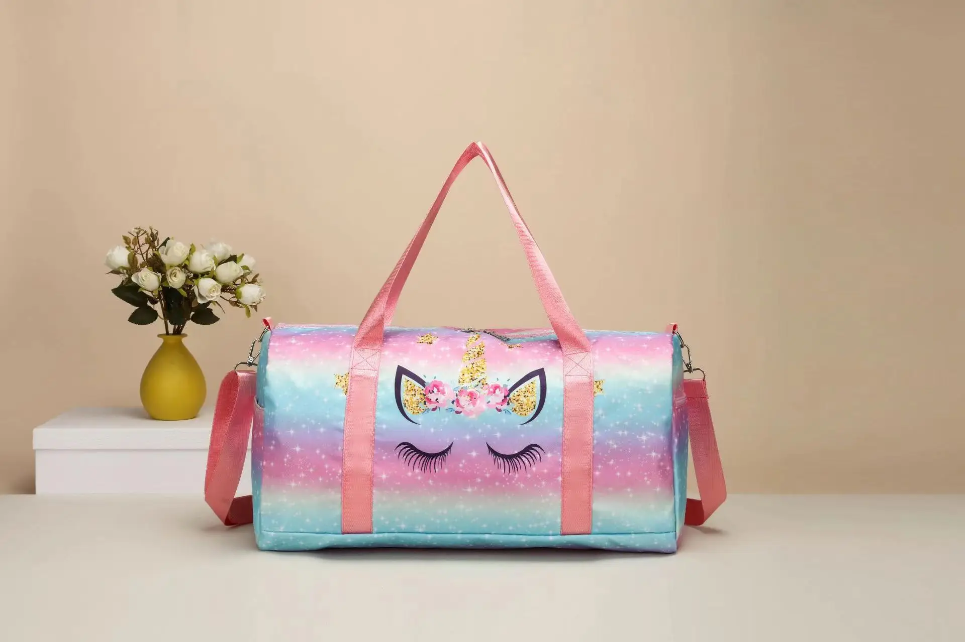 Travel Bags Large Capacity Outdoor Travel Bag Unicorn Print
