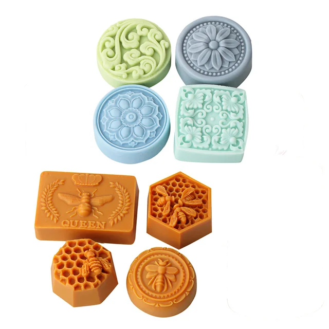 3D Bee Honeycomb Silicone Soap Molds DIY Handmade Soap Silicone Mold Soap Making Molds Scented Candle Resin Plaster Mould