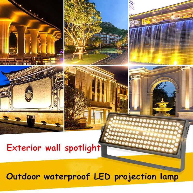 Wall Washer Exterior Wall Spotlight Outdoor Waterproof Super Bright Projection Lamp Garden Landscape Lights Shooting Tree Light